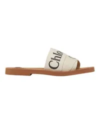 Chloé Mules Woody White