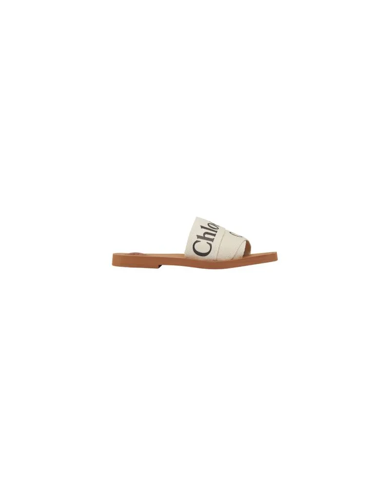 Chloé Mules Woody White