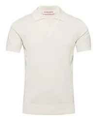 Orlebar Brown Horton silk and cotton slim fit polo White