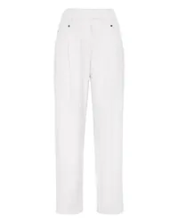 Brunello Cucinelli Baggy-Pants White