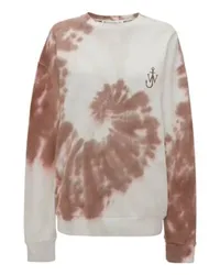 J.W.Anderson Sweatshirt in Tie-Dye-Optik mit Katzen-Print Brown