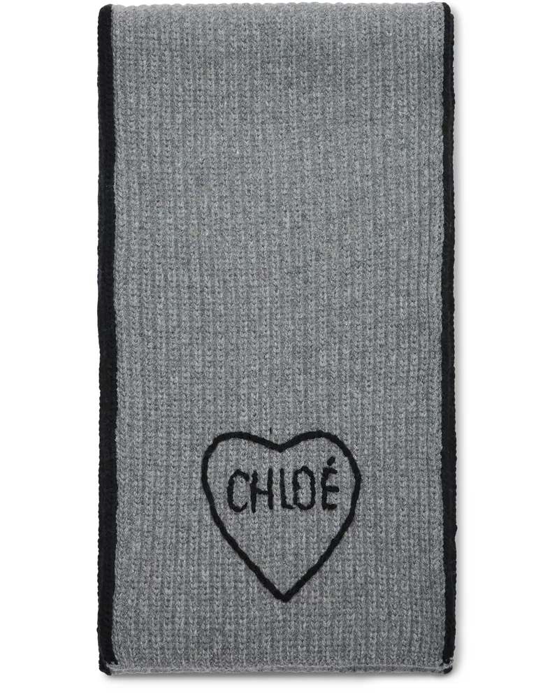 Chloé Schal Chloé Encoeur Grey