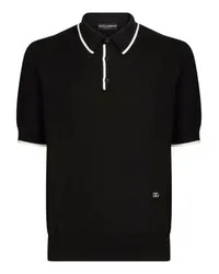 Dolce & Gabbana Baumwoll-Poloshirt mit DG-Patch Multicolor