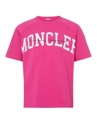 Moncler Kurzärmeliges T-Shirt Pink