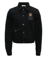 J.W.Anderson Trucker-Jacke mit SIM-Kartenmotiv Black