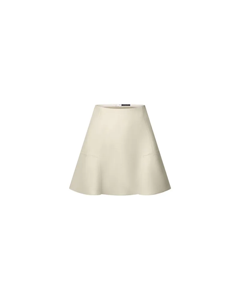 Louis Vuitton Minirock aus kompaktem Strick Beige