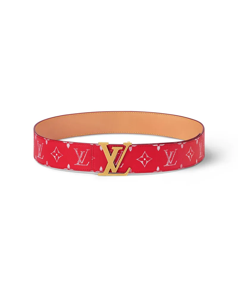 Louis Vuitton LV Initiales Wendegürtel 40 mm Red