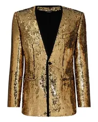 Dolce & Gabbana Paillettenjacke in Sicilia-Fit Gold