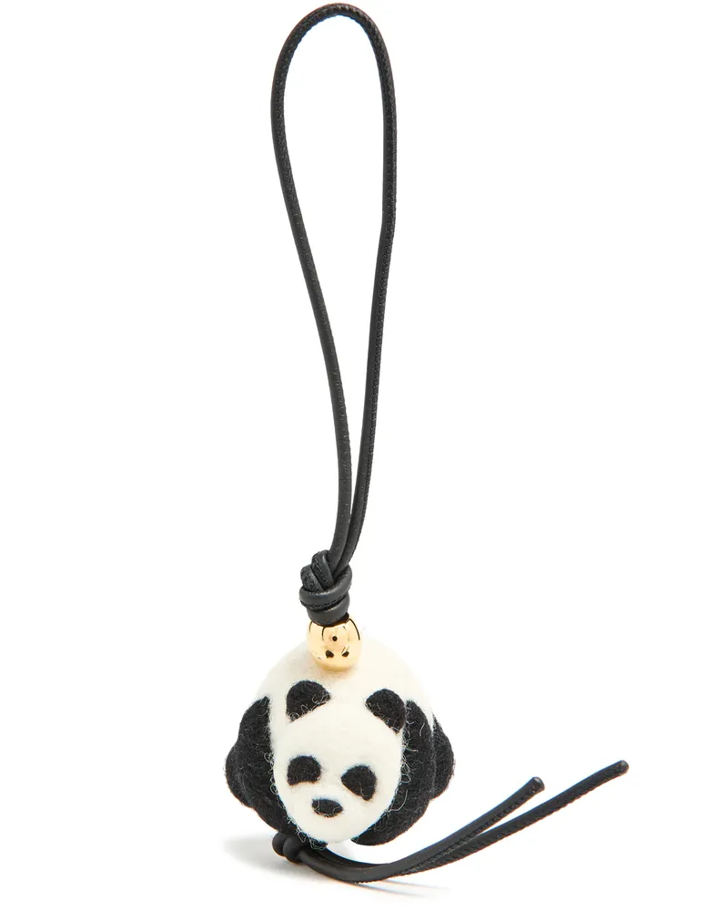 Loewe Taschenschmuck Panda Black