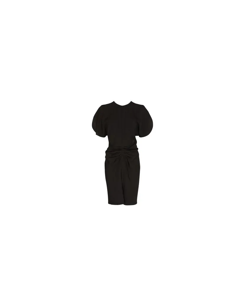 Victoria Beckham Minikleid mit geraffter Taille Black