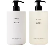 Geschenkset Handreinigungsgel und Handlotion Suede