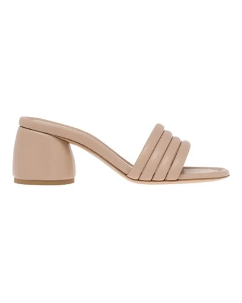 Gianvito Rossi Mules Malou Beige