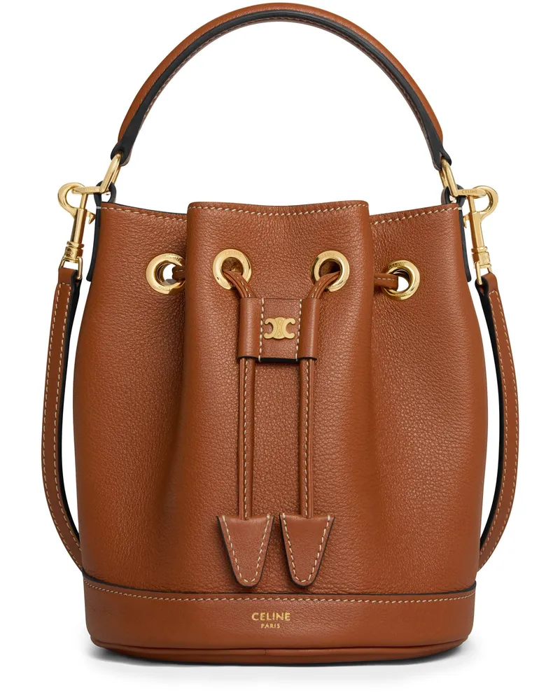 Celine Teen Clara tasche aus weichem, genarbtem kalbsleder 