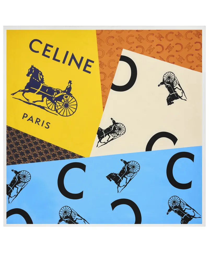 Celine Tuch aus seidentwill Blue