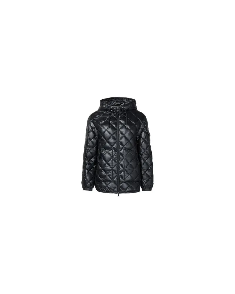 Moncler Short quilted hooded down jacket Black