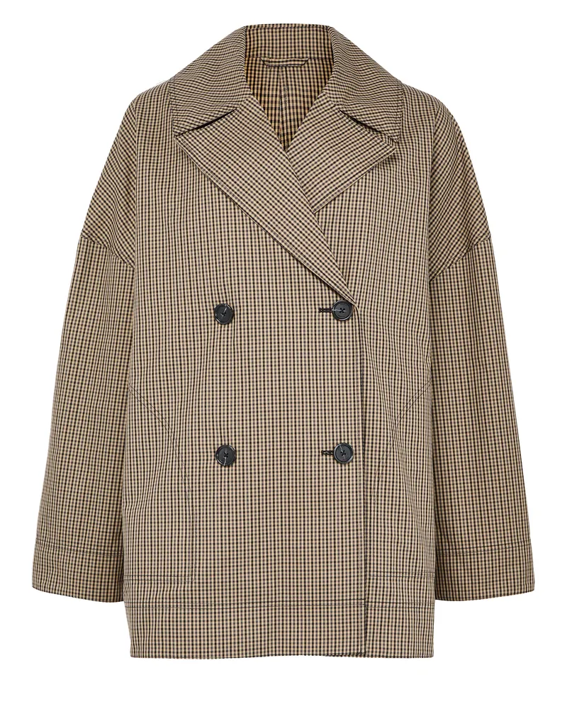 Totême Oversize-Jacke mit Karomuster 