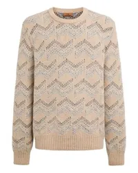 Missoni Rundhalspullover Beige