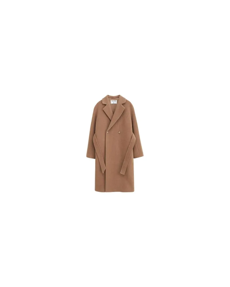 Filippa K Weicher Wollmantel Brown