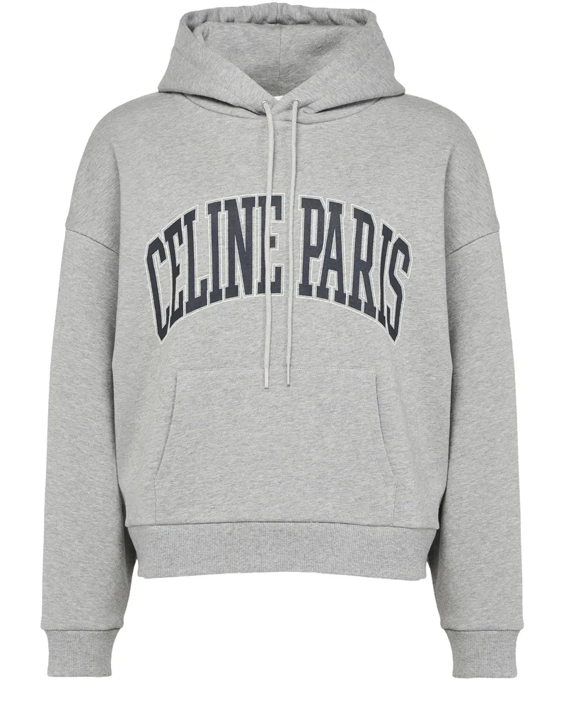 Celine Oversize-hoodie aus gestreiftem baumwollmolton 
