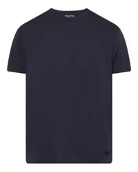 Tom Ford Kurzarm-T-Shirt Blue