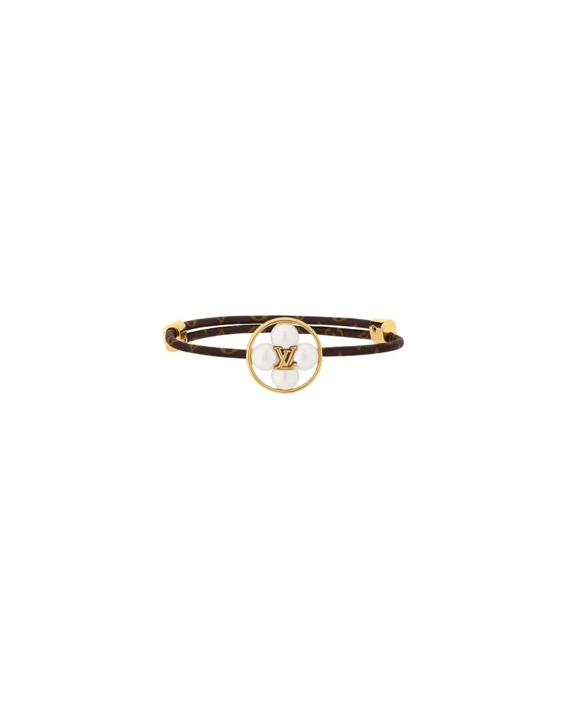 Louis Vuitton LV Pearly Flower Armband Brown