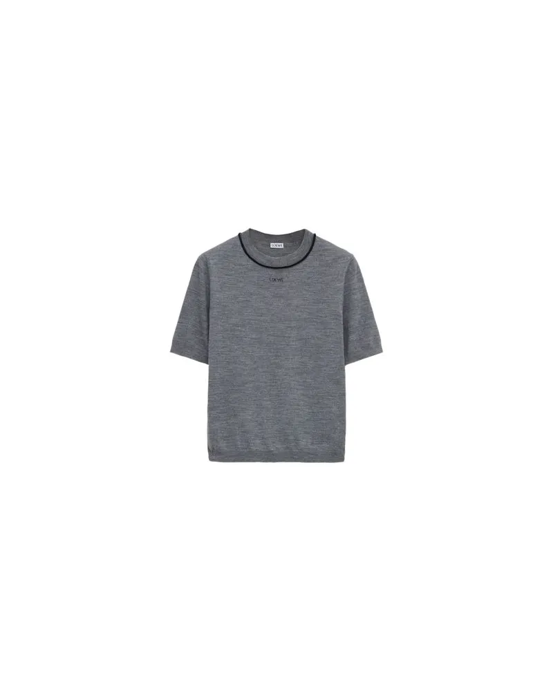 Loewe Rundhalspullover aus Wolle Navy