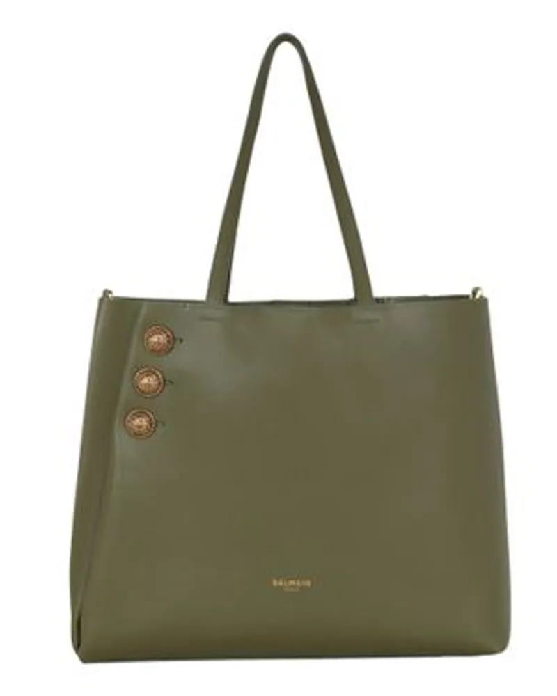 Balmain Cabas-Tasche Emblème Green