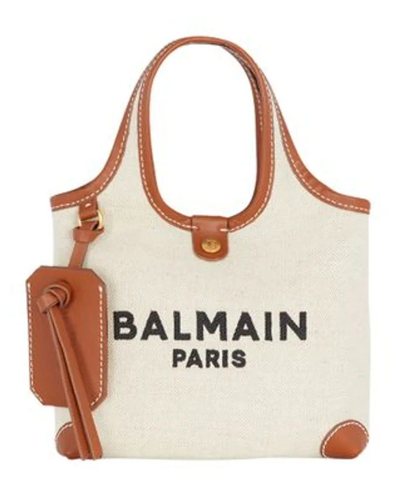 Balmain Grocery Bag B-Army Brown