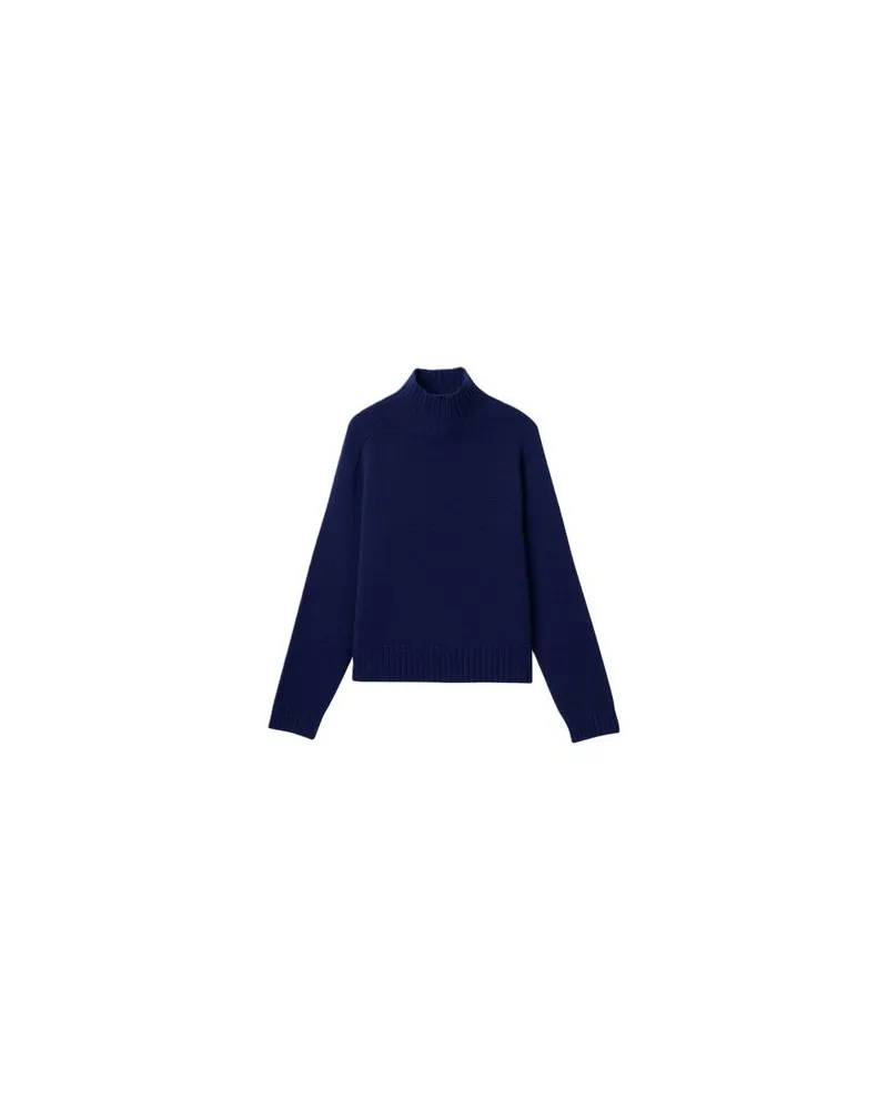 Loewe Jeansjacke mit Shearling-Kragen Blue