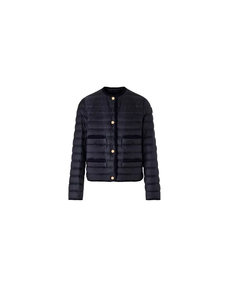 Loewe Jeansjacke mit Shearling-Kragen Blue
