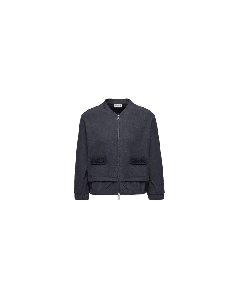 Loewe Jeansjacke mit Shearling-Kragen Blue