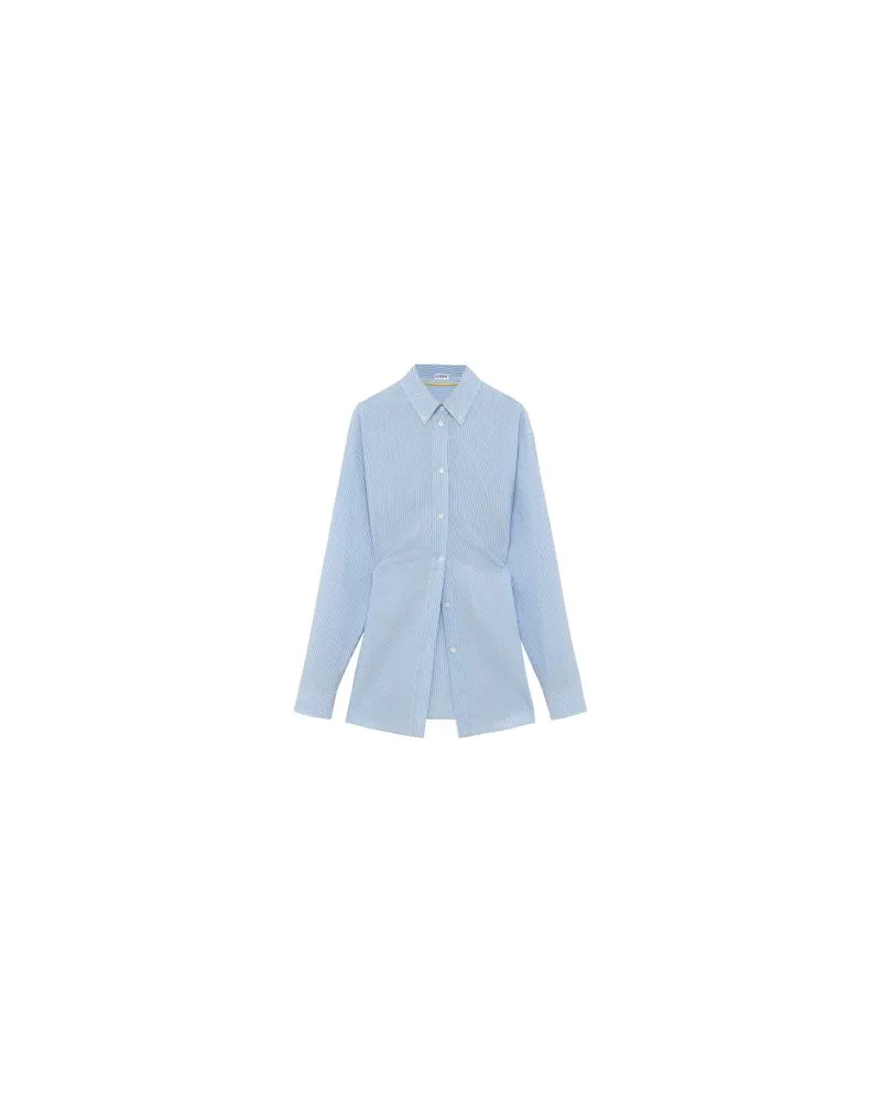 Loewe Jeansjacke mit Shearling-Kragen Blue