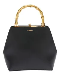 Jil Sander Handtasche Goji Bamboo Square Black