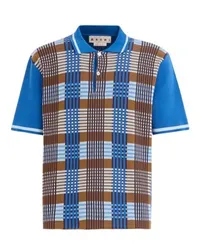 Marni Kariertes Poloshirt Brown