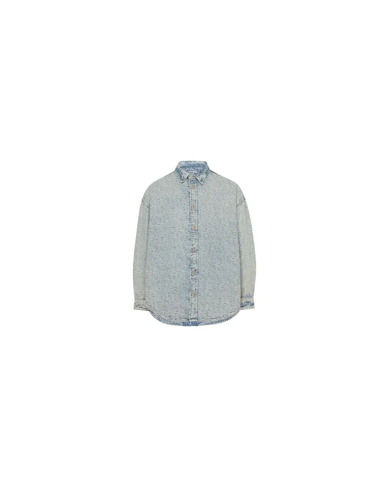 Acne Studios Langärmeliges Jeanshemd Blue