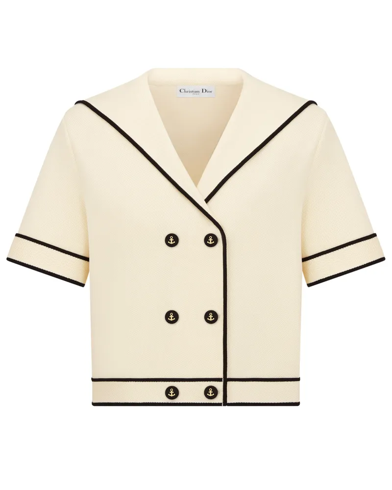 Dior Kurzärmlige jacke mit matrosenkragen 