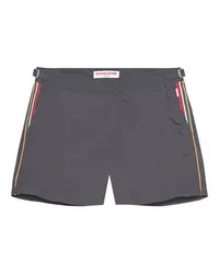 Orlebar Brown Kürzere Badeshorts Setter mit verdecktem OB-Streifenband Grey