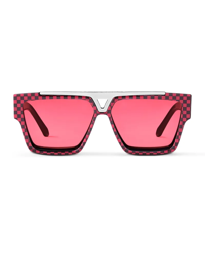 Louis Vuitton 1.1 Evidence Damier Pop Sonnenbrille Red