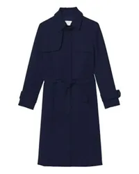 Sandro Trenchcoat mit Plissierungen Blue