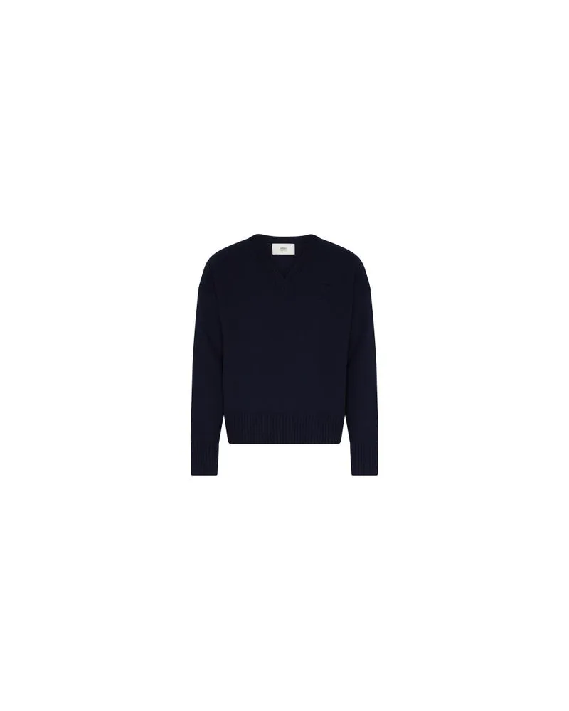 AMI Paris Pullover Ami De Cœur Navy