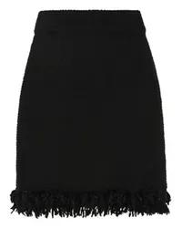 Dolce & Gabbana Bouclé-Minirock Black