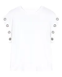 Maje T-Shirt mit Ösendetails White