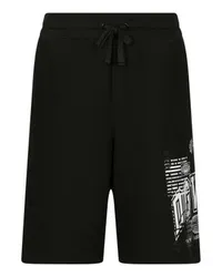 Dolce & Gabbana Jogginghose mit Logo und Print VIB3 Black