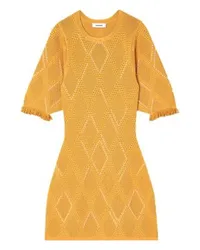 Sandro Kurzes Strickkleid Yellow