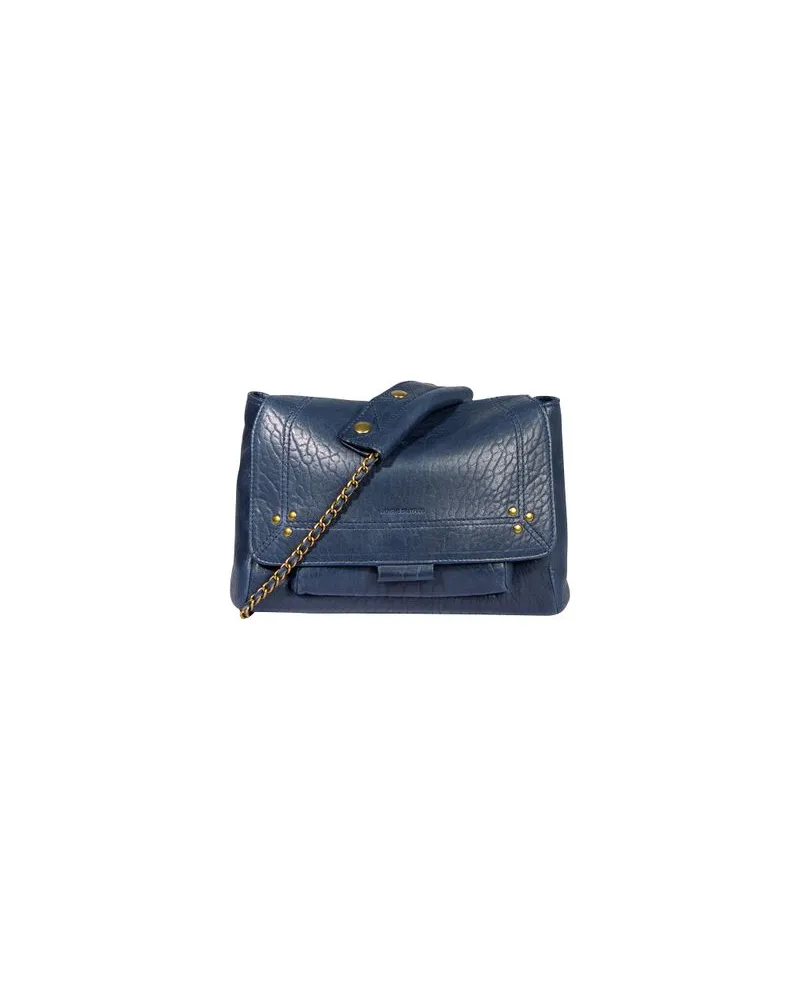Loewe Jeansjacke mit Shearling-Kragen Blue