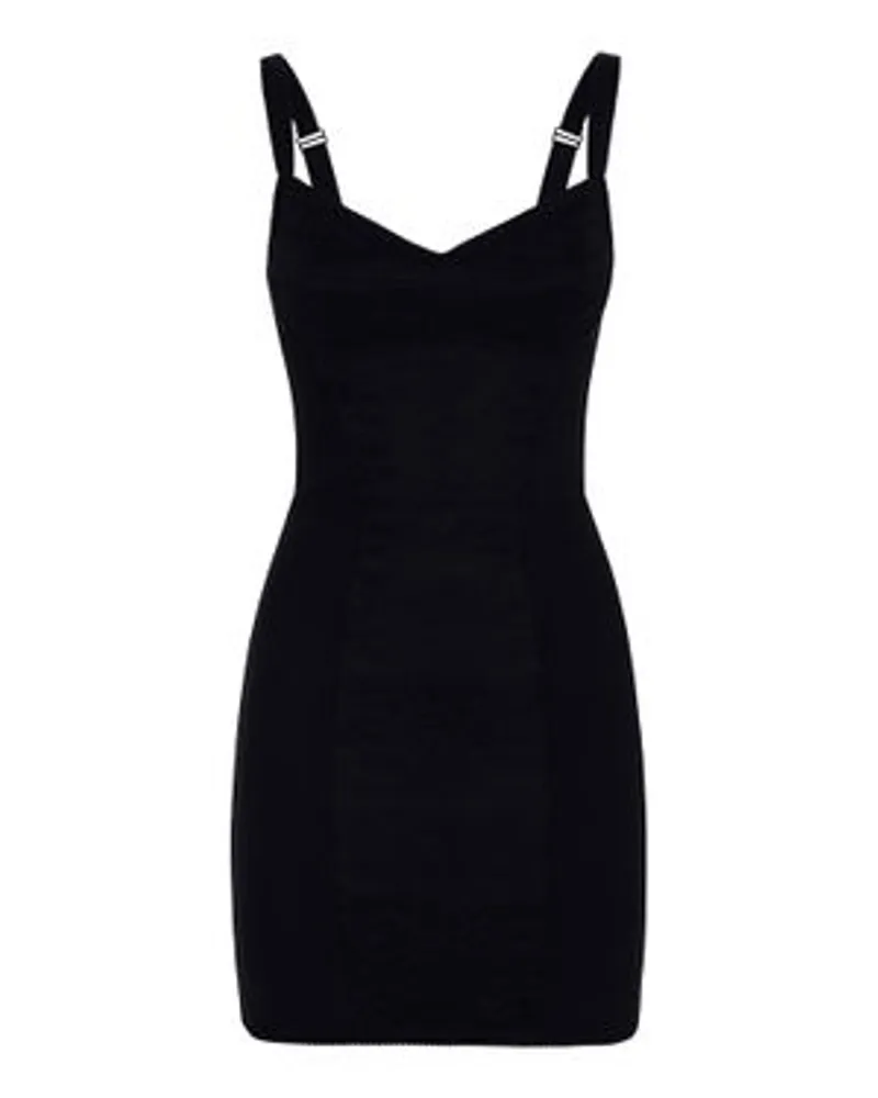 Dolce & Gabbana Slip-Kleid im Korsett-Stil Black