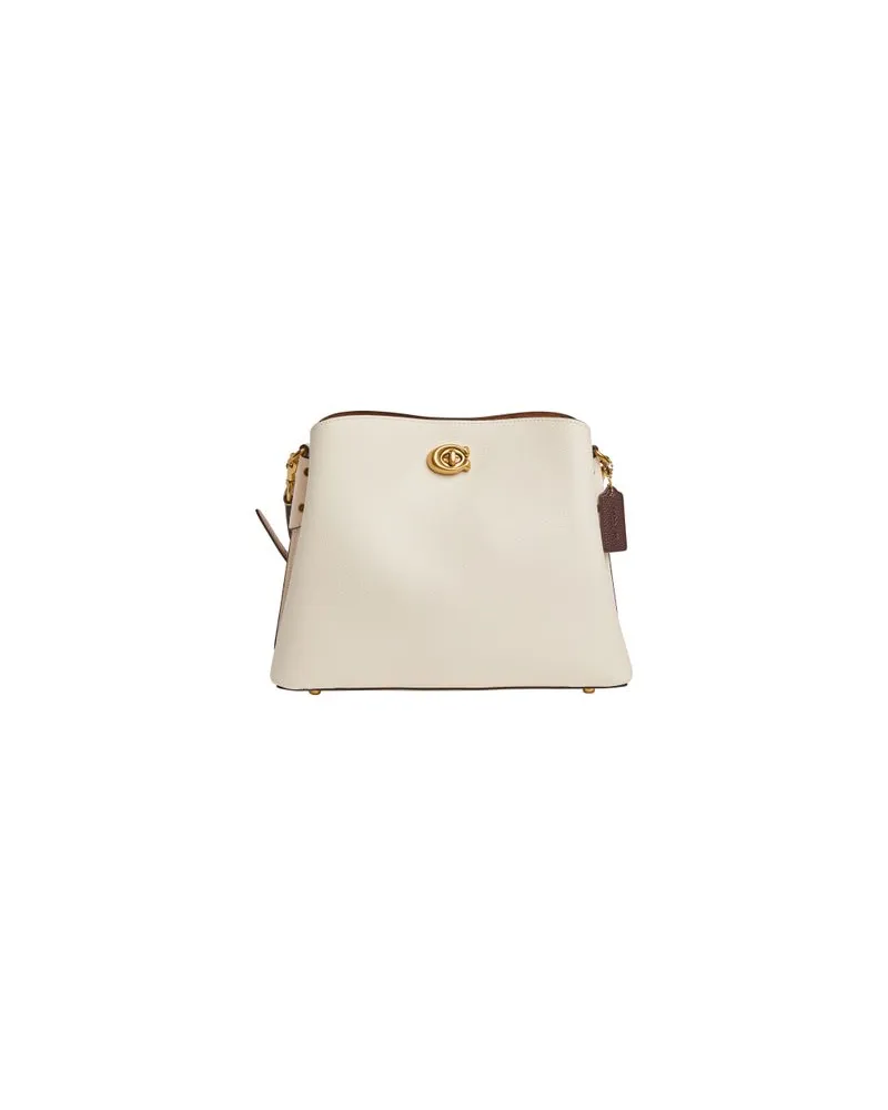 Coach Willow Schultertasche In Blockfarben White