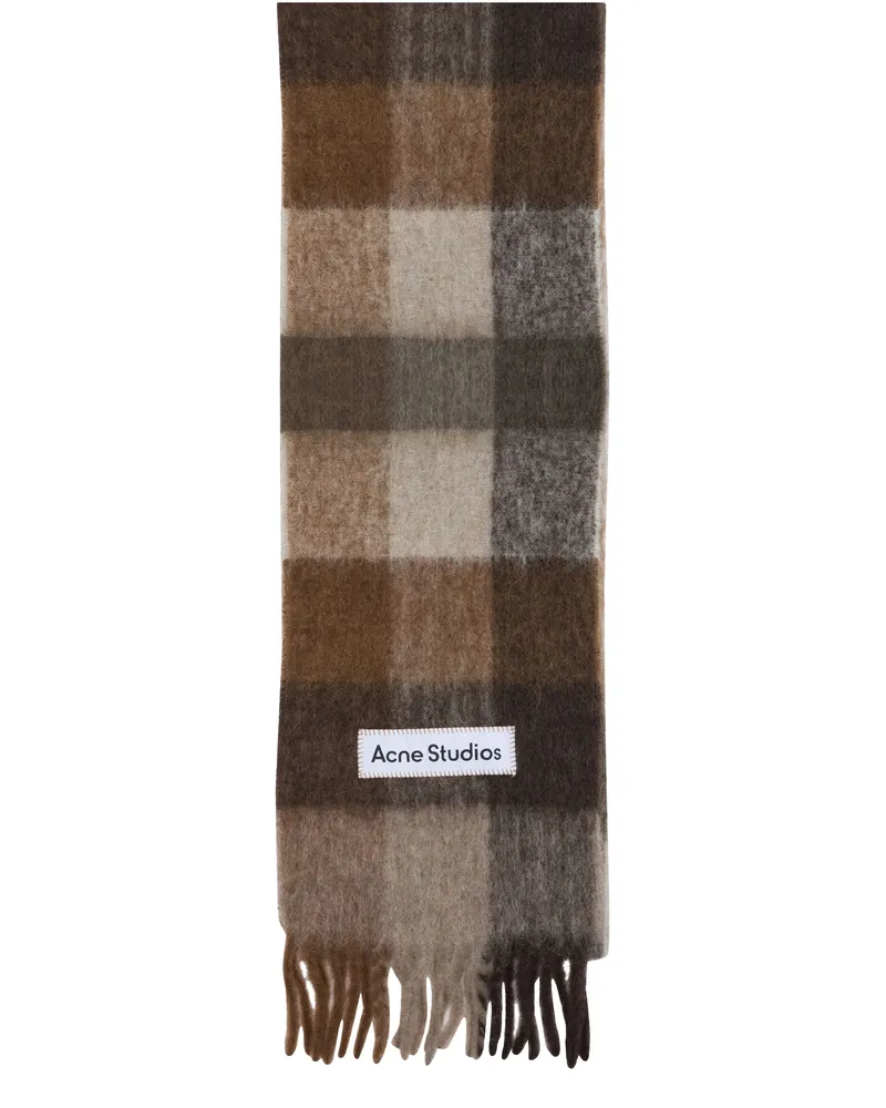 Acne Studios Schal Vally Brown