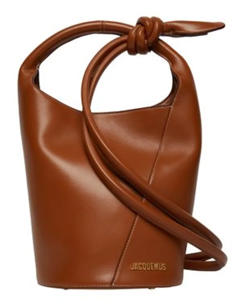 Jacquemus Kleine Tasche Petit Tourni Brown