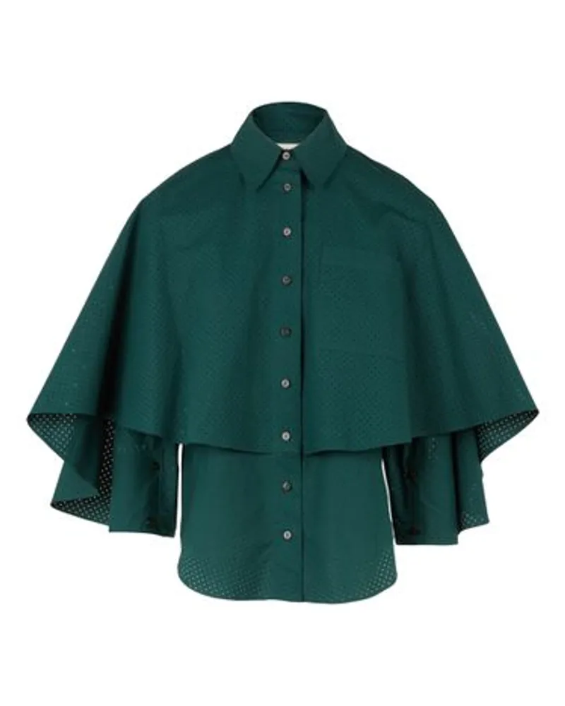 Maison Rabih Kayrouz Cape-hemd Green